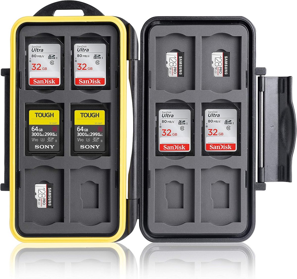 Waterdichte geheugenkaart beschermcase - Veilig bewaren van 12 SD en 12 Micro-SD kaarten