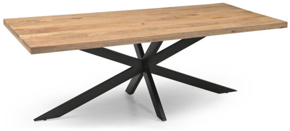 Meubelplaats Eettafel Colin Mangohout Rechthoek 5 cm Dik – 180x90x75 cm Naturel
