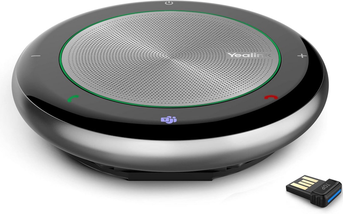 Draagbare USB/Bluetooth Speakerphone voor Conferenties - Universele HD Microfoon voor Thuiswerk en Vergaderingen