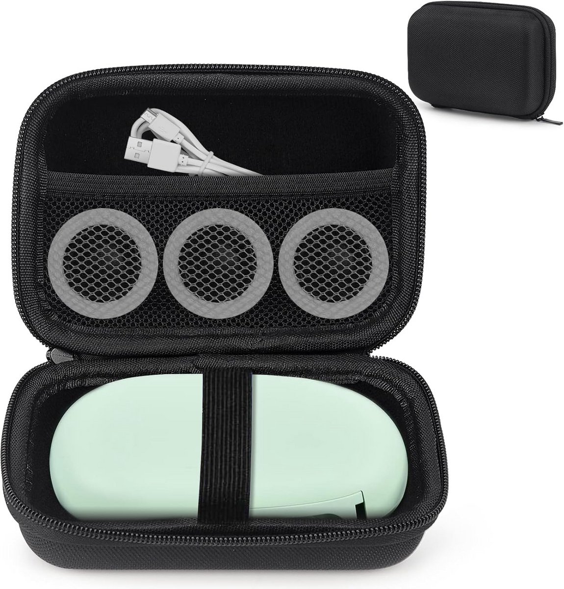 Hardcase Beschermhoes voor Kleine Etikettenprinter - Opbergdoos voor Labelmaker en Accessoires
