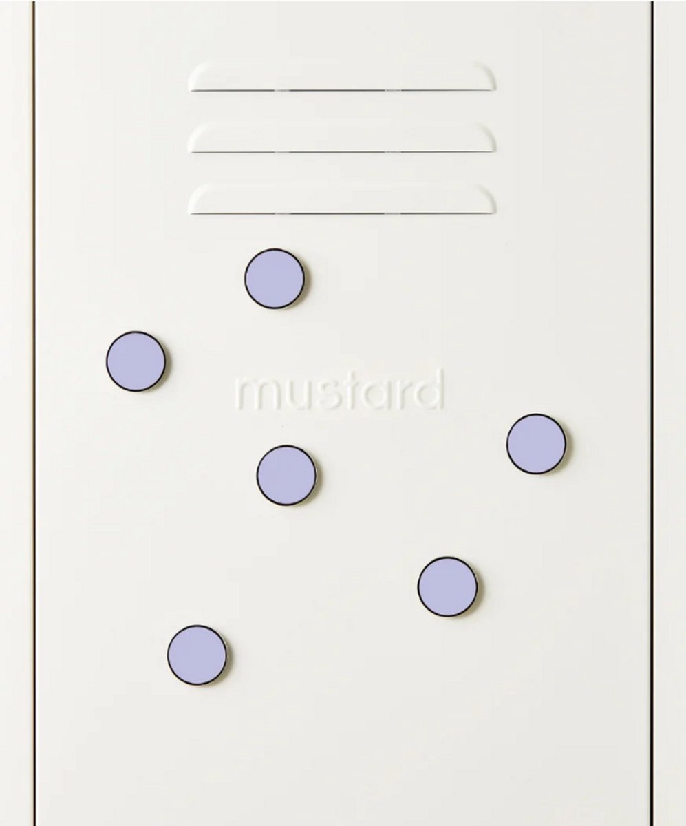 Mustard - The buttons - Magneten - Set van 6 - Lilac