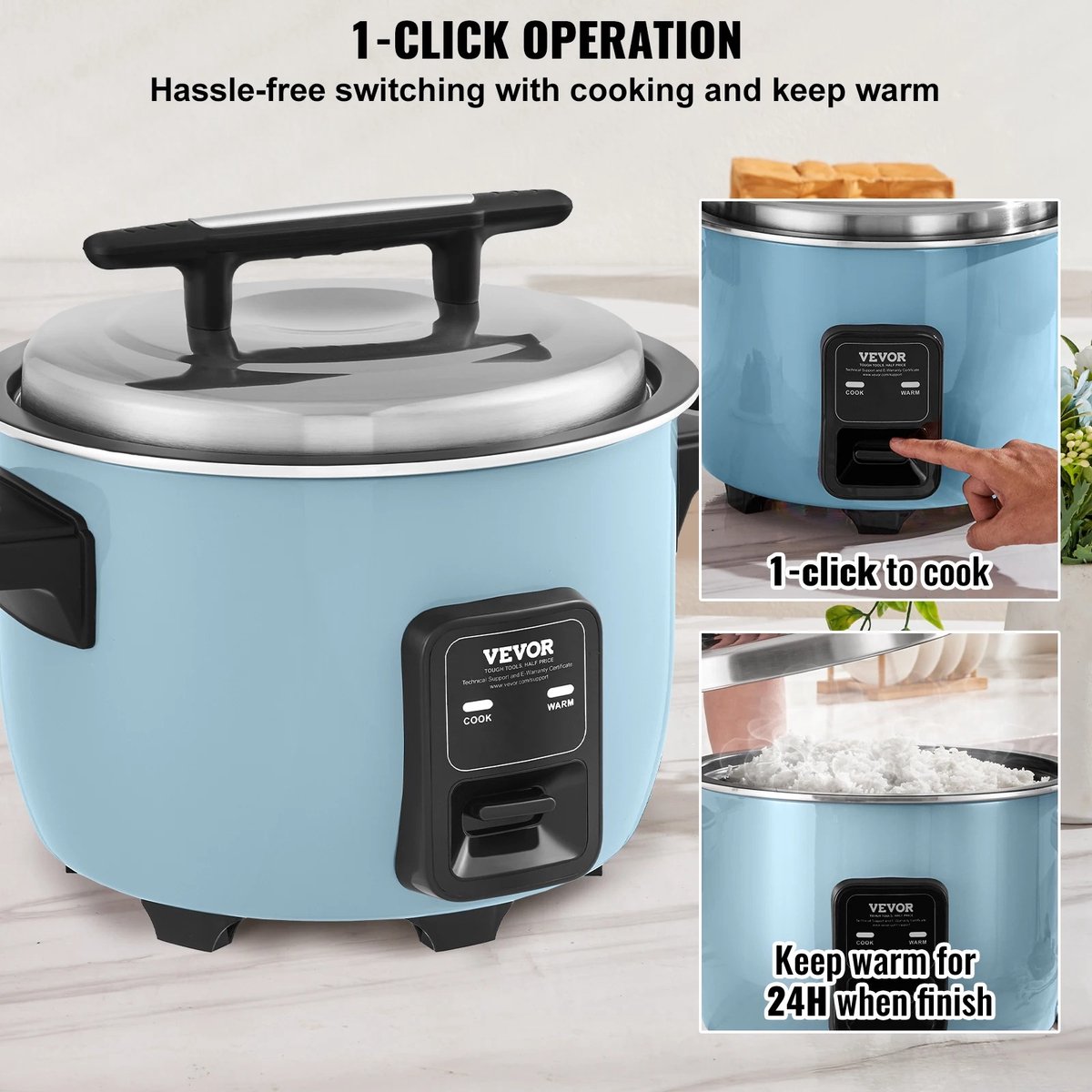 Wentink Mo rijstkoker - rijstjoker met stomer - rijstkoker magnetron - rijstkoker pfasvrij - 13 Liter rijstkoker