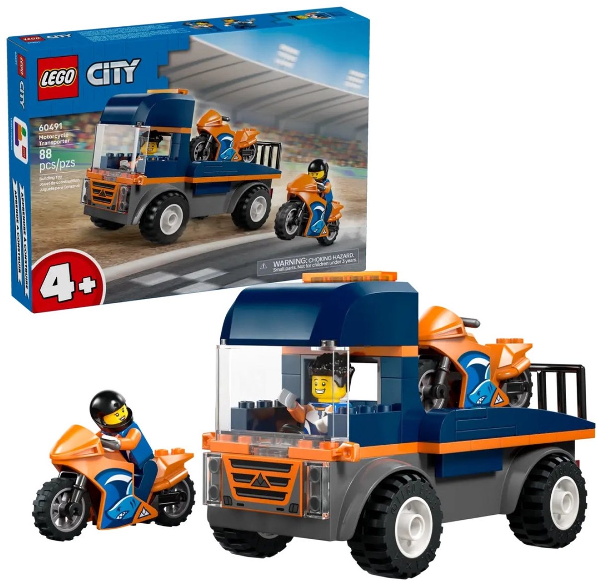 LEGO City - Great Vehicles - Transportwagen Voor Motoren — afbeelding 16