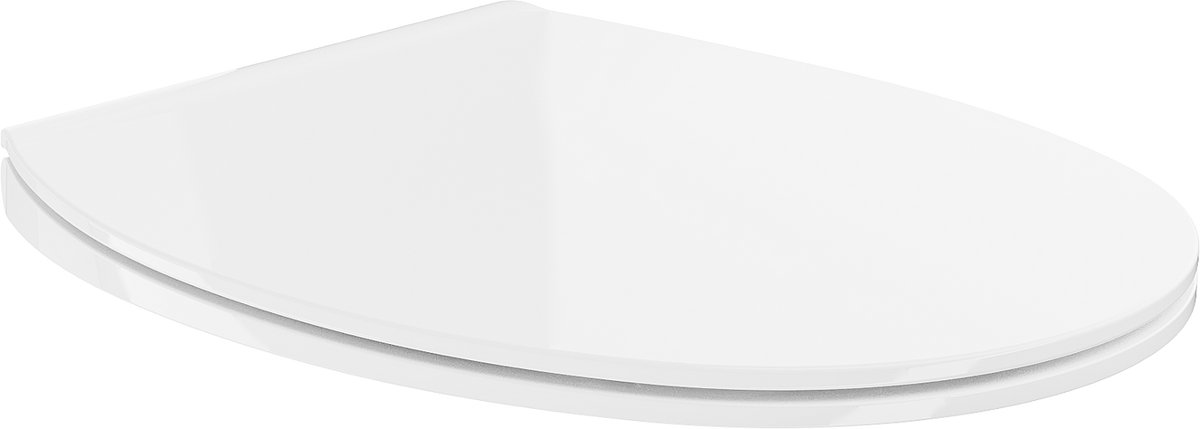 Mexen Egg langzaam sluitende slanke toiletzitting, duroplast, witte glans - 39243000