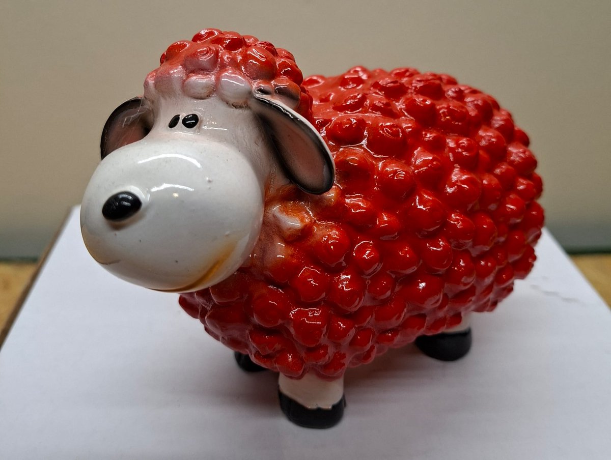 Bolschaap Beeld Kleur Rood - Valentijnsdag - Kado - Cadeau - Decoratie - Woonaccessoires - Beeld - 15cm Hoog