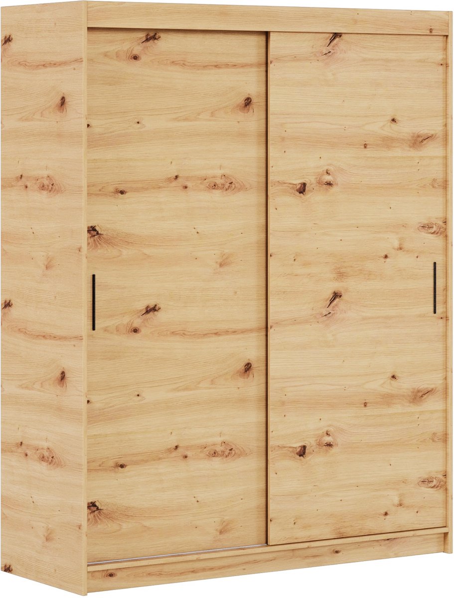 Kledingkast Iga 180 cm inclusief 2 schuifdeuren Zwevende deurkast (bruin)