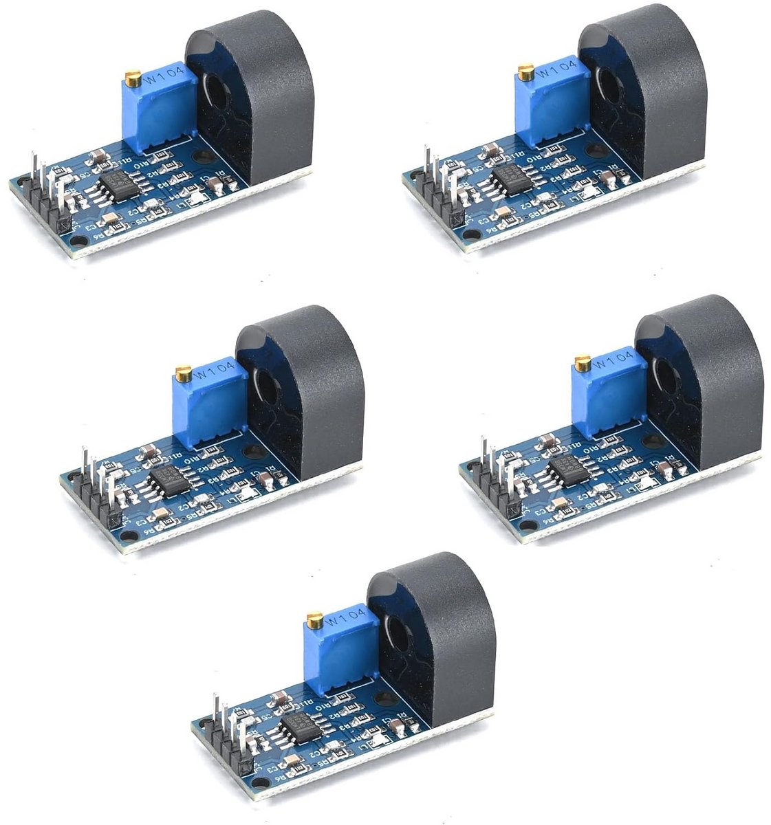 5 Stuks Stroomomvormer Module 5A Nauwkeurige AC Stroomsensor voor Signaalmeting