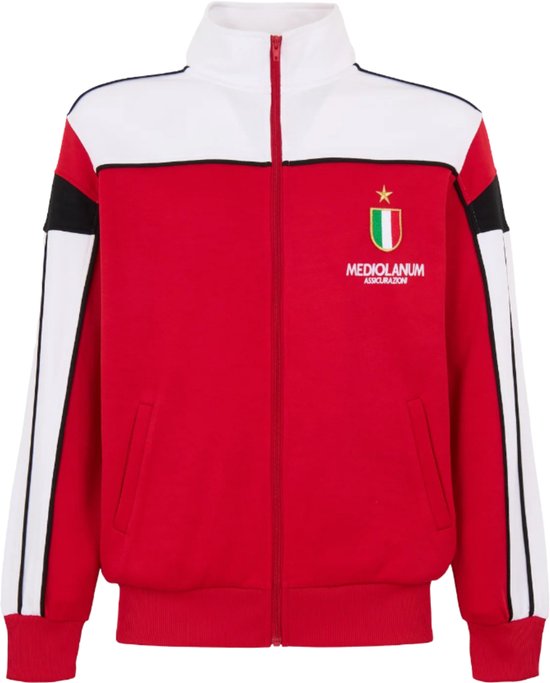 AC Milan 'Mediolanum' Retro Trainingsjack 1988-1989 - XL