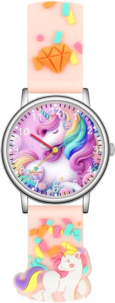 Kinderhorloge Leren Klokkijken Analoog Horloge Jongens Meisjes Schooltijd Siliconen Waterdicht