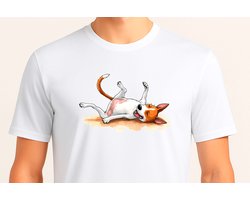 Happy Jack Russell Terrier - T Shirt - Cute - Sarcastic - GoodVibes - Sarcasm - Funny - Gift - Cadeau - Sarcastisch - SarcastischeVibes - schattig - lief - feelgood - Hond - Dog