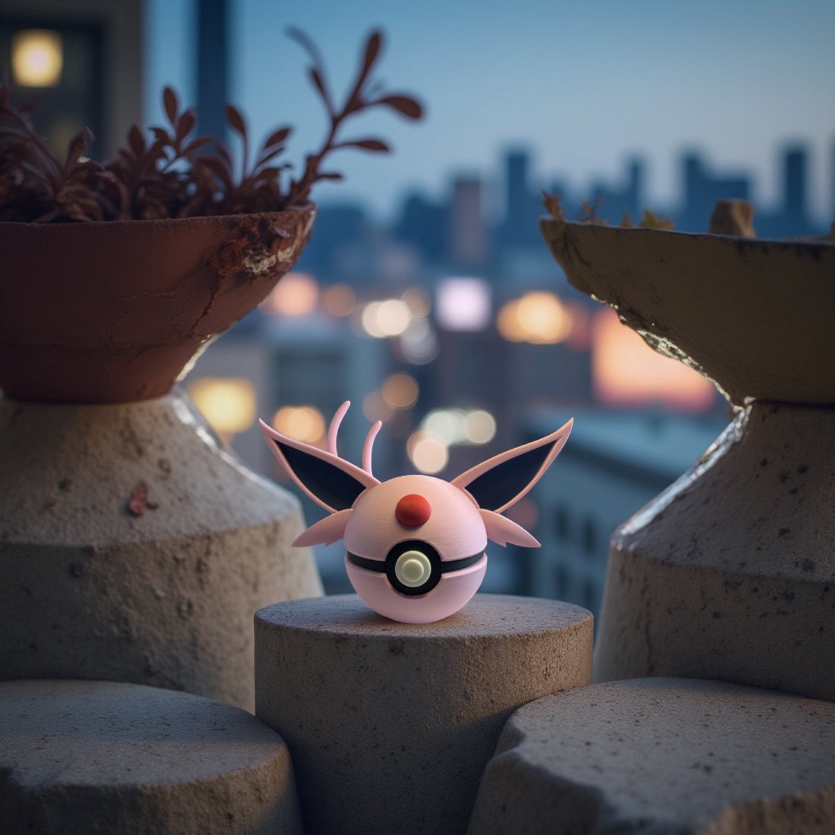 Espeon Collectible, 3D-Geprinte Decoratie, Cadeau voor Fans