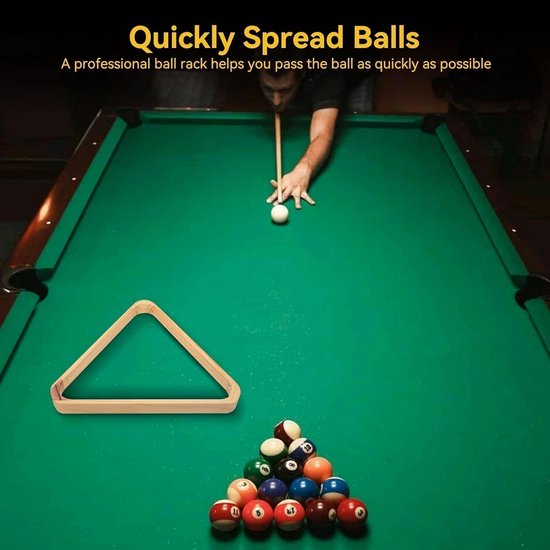 Professioneel Houten Biljartframe voor Pool- en Snookerballen van Merkloos — afbeelding 3