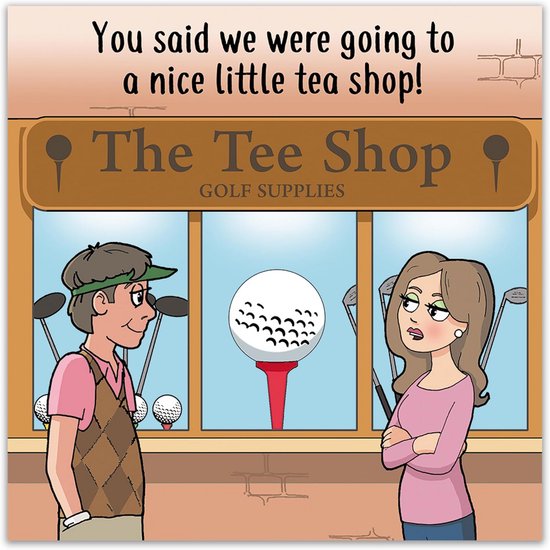 Grappige Golf Wenskaart voor Verjaardag, Vaderdag of Pensioen - Humorvolle Kaart voor Golfliefhebbers van Merkloos — afbeelding 2