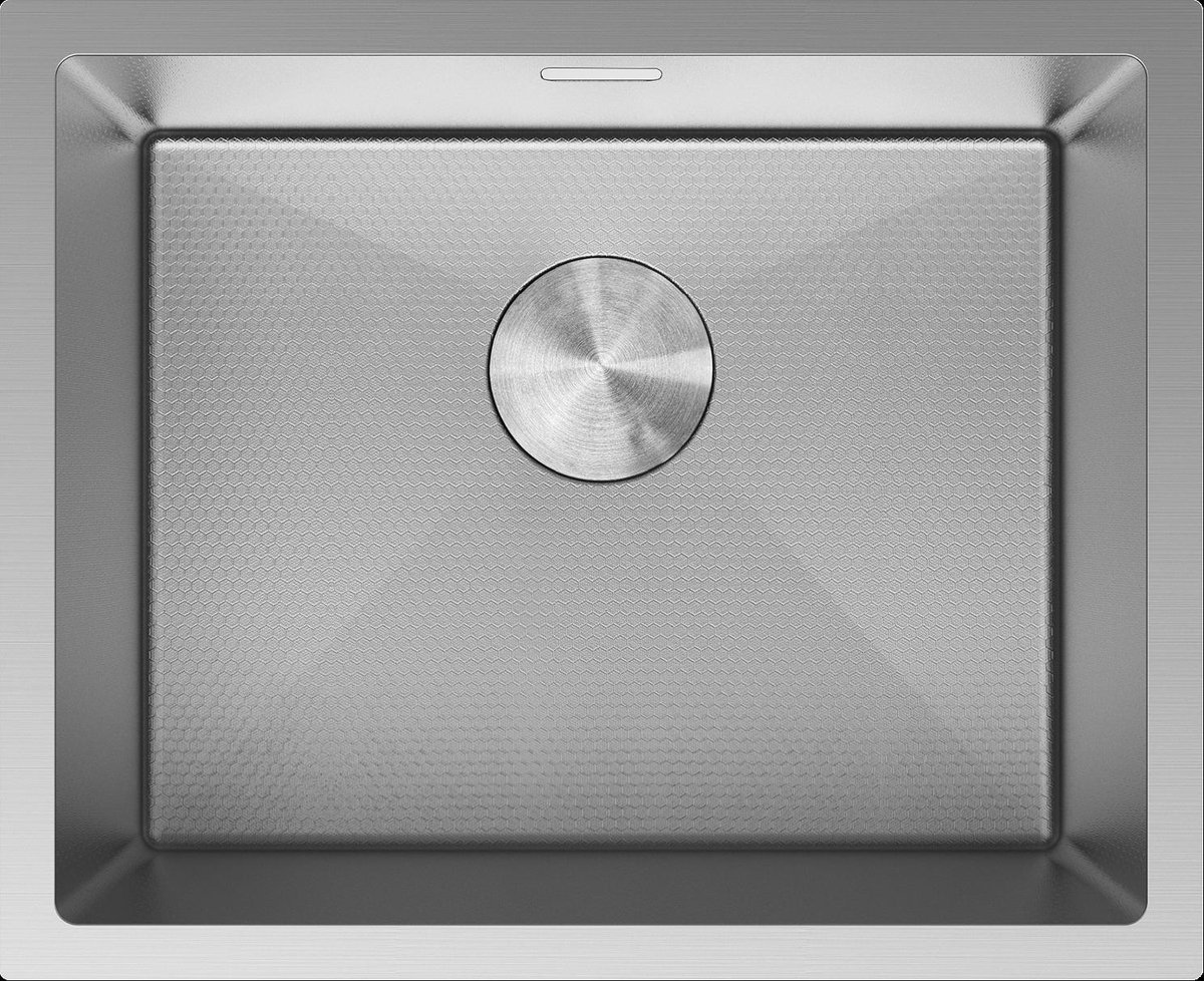 Mexen Trixo stalen gootsteen 1-baks 540 x 440 , inox HC - 6414541000-01HC