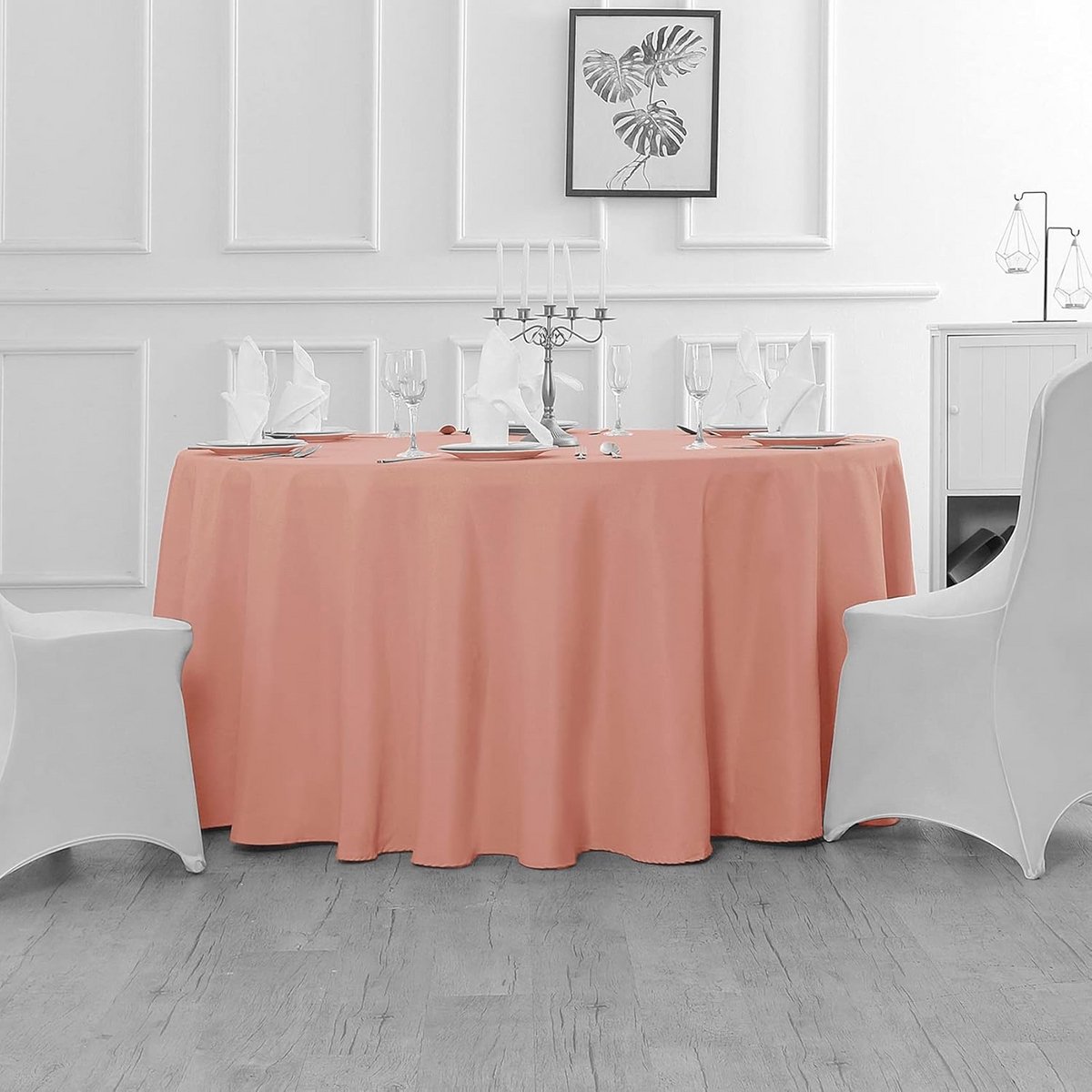 Rond Tafelkleed Waterdicht en Vlekbestendig 228 cm Duurzaam Polyester