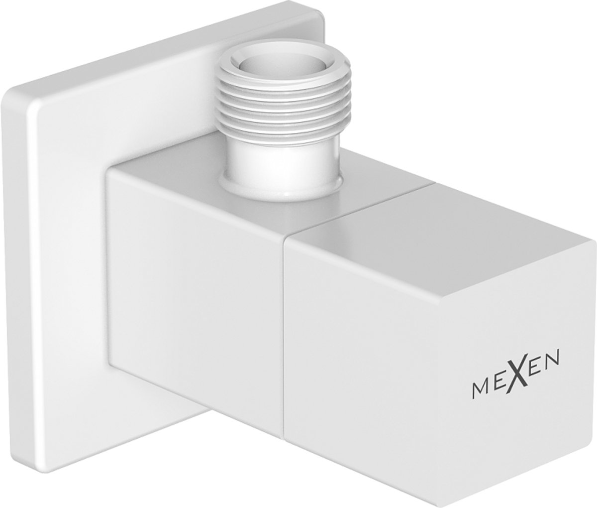 Mexen S hoekstopkraan voor kraan 1/2"x3/8", wit - 79971-20