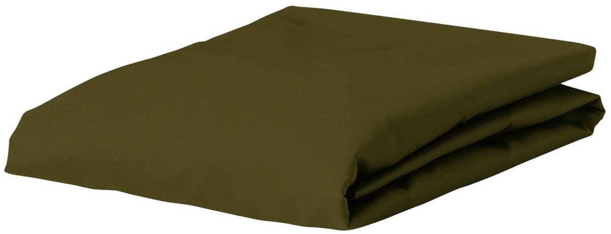 Essenza Minte Hoeslaken Mosgroen - 80x200 cm