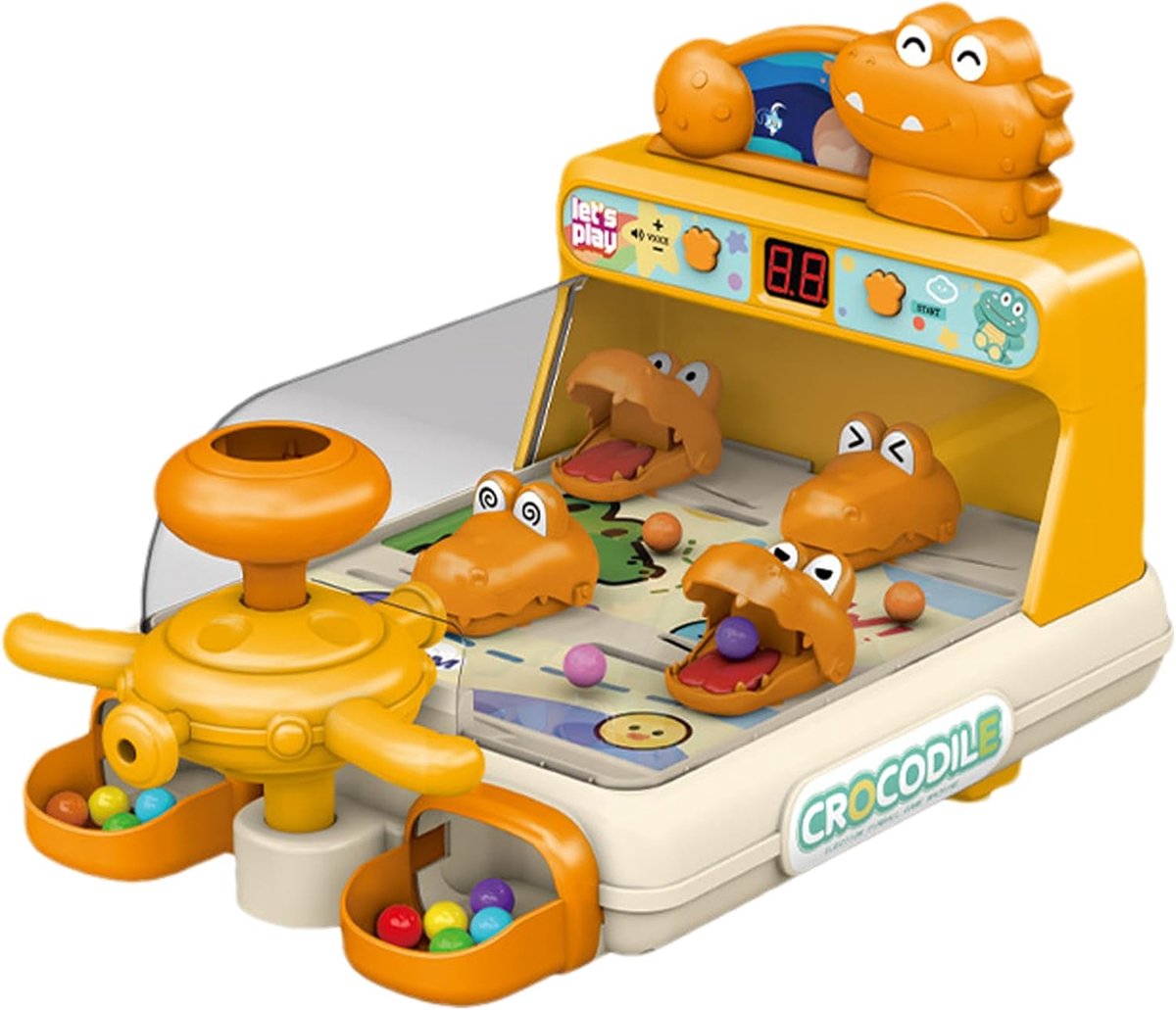 Flipperkast Spel - Tafelspel Machine - Kinderspel Entertainment - Multilevel Ontwerp - 33x23x18 cm - Oranje