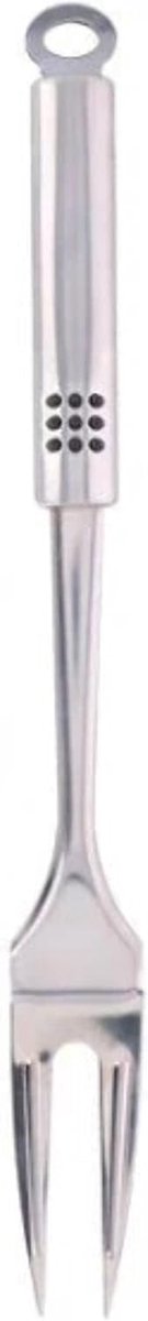 Vleesvork - Keukengereedschap - Serveren van vlees - Vaatwasmachinebestendig - 325 cm - Zilver