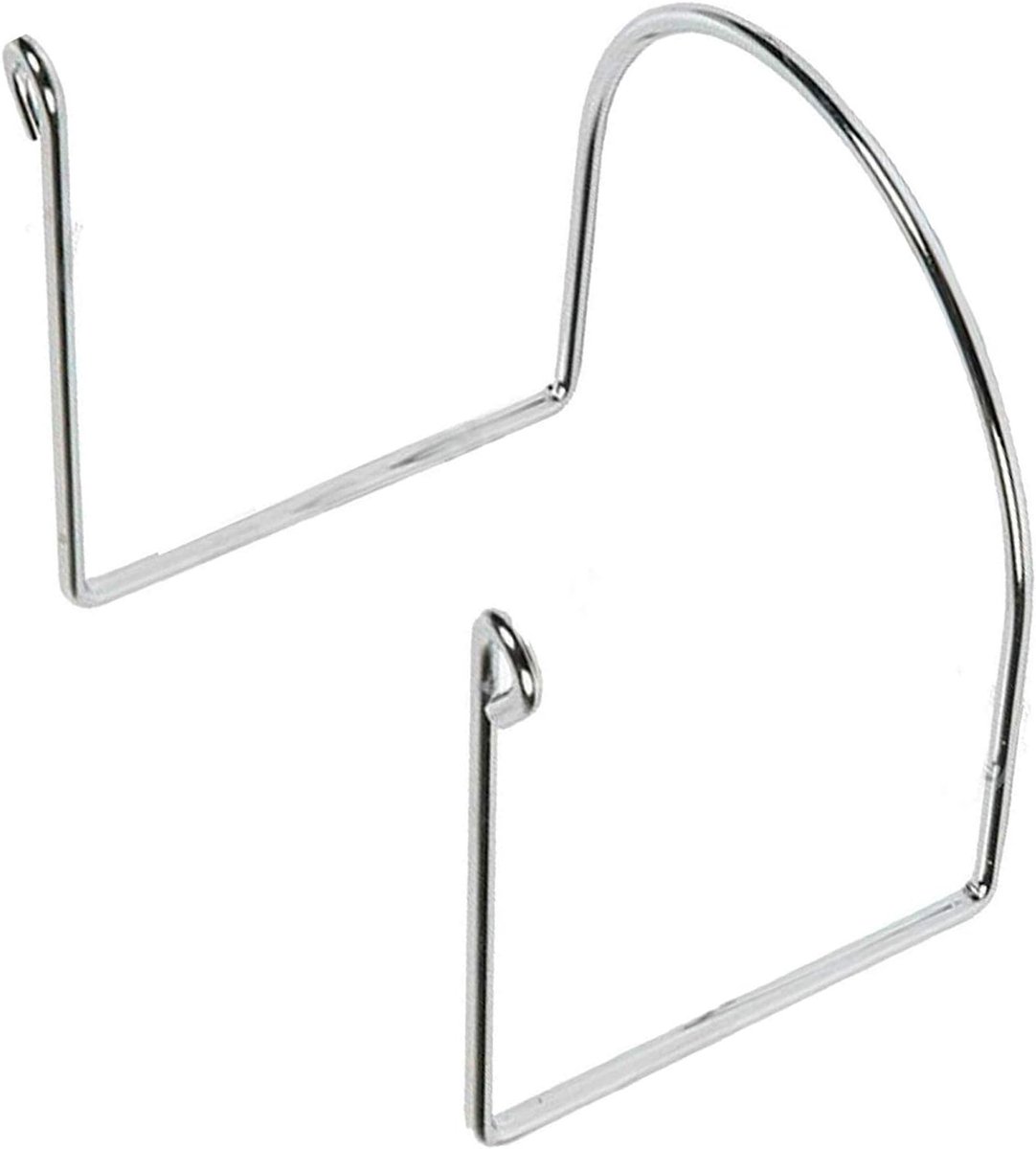 Slanghouder Stofzuiger - Slanghaak Universeel - Centrale Opberging - Verchroomd Staal - Zilver