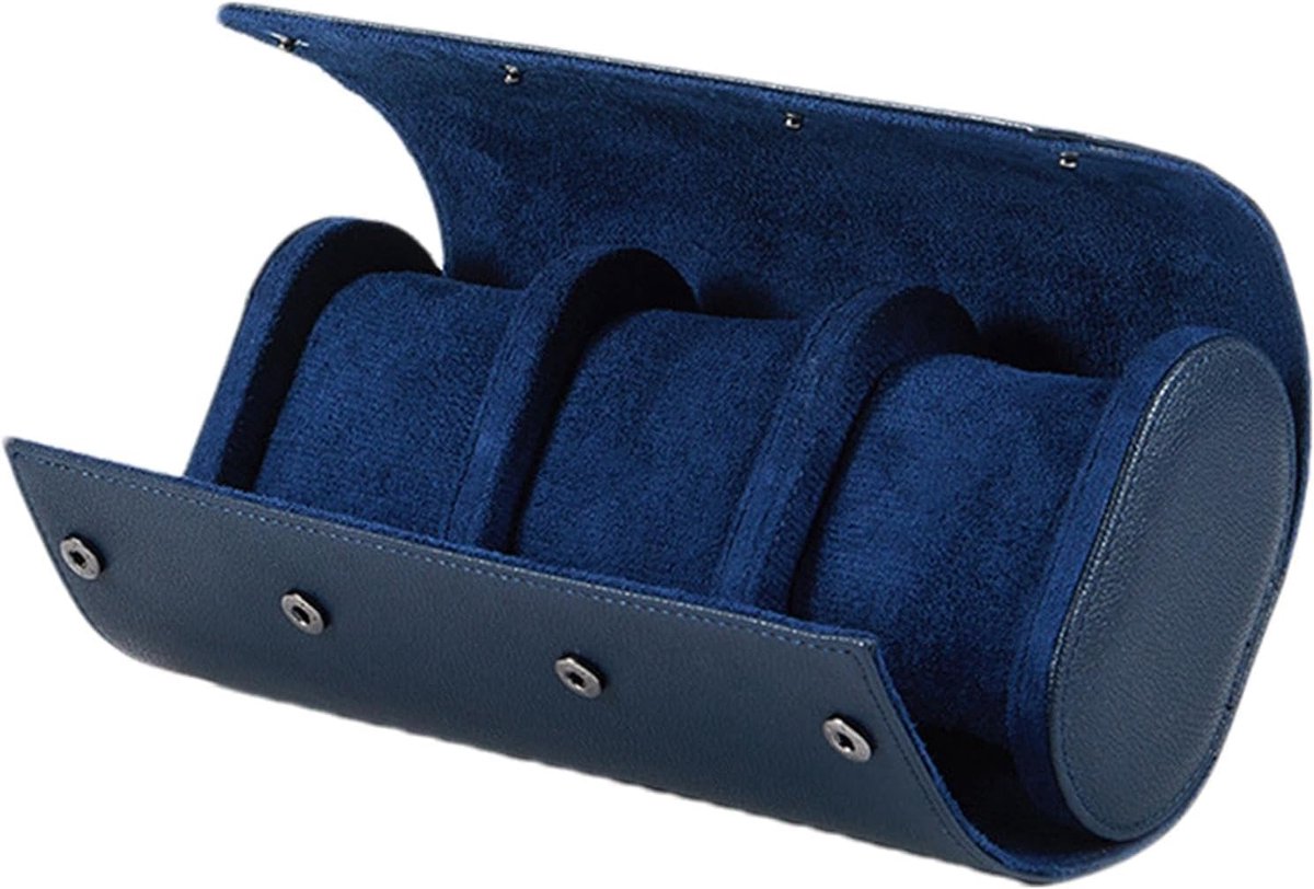 Horloge Rol - Reis Organizer - Veilig Opbergen - Uitneembaar Kussen - 10x10x10 cm - Zwart