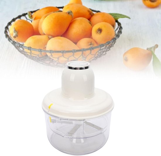 Automatische Schilmachine - Elektrisch Fruitgereedschap - Snel Fruit Schillen - Eén Klik Bediening - Compact Ontwerp - Wit — afbeelding 3