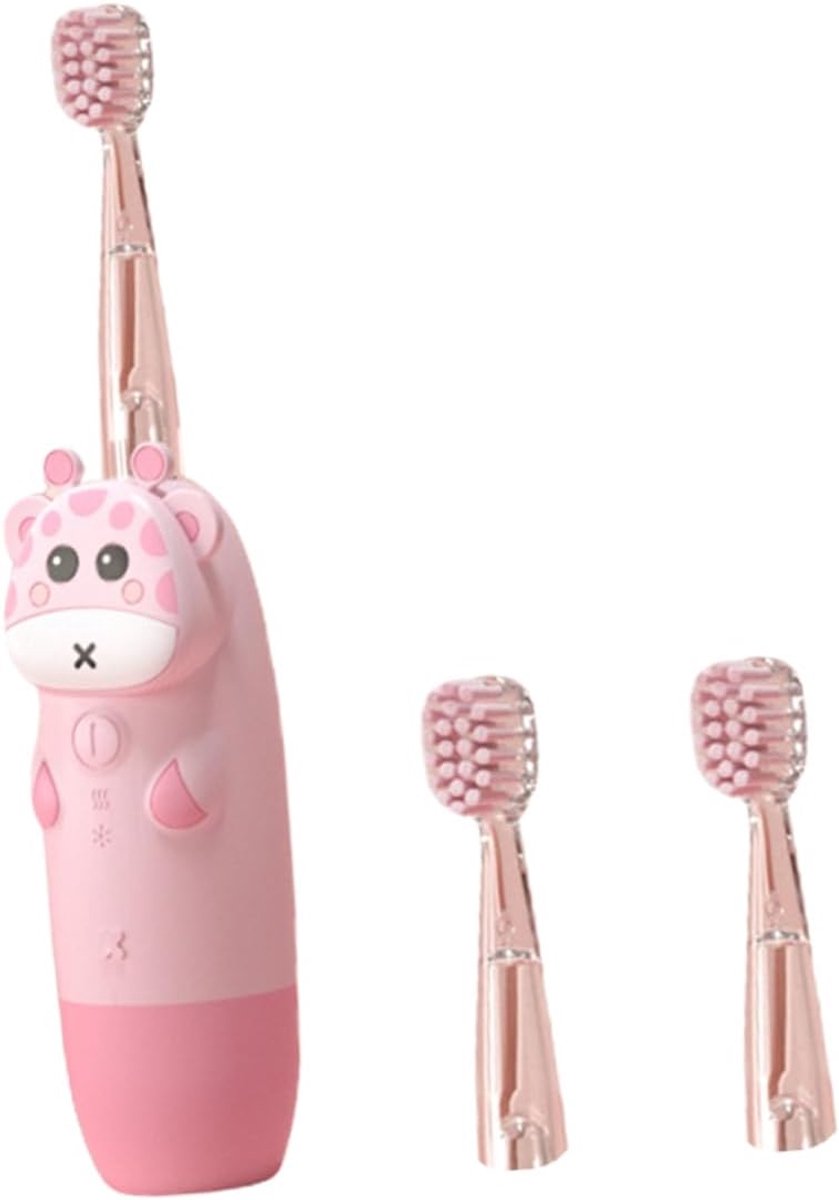 Elektrische Tandenborstel - Kinder Tandenborstel - Dagelijkse Mondhygiëne - Verstelbare Borstelkop - 16 x 4 x 4 cm - Roze
