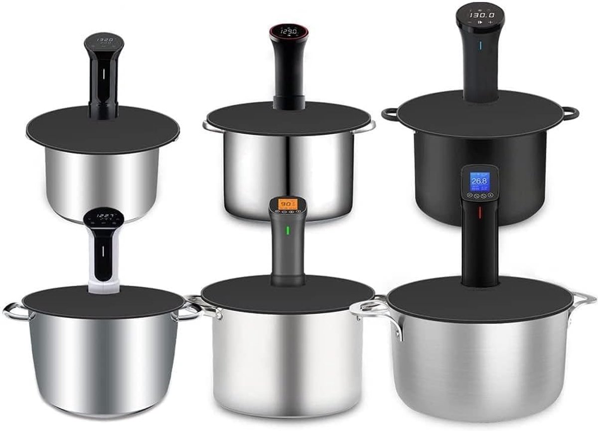Siliconen Deksel - Voorraadpot Deksel - Sous Vide Koken - Lekvrij Ontwerp - 28 cm Diameter