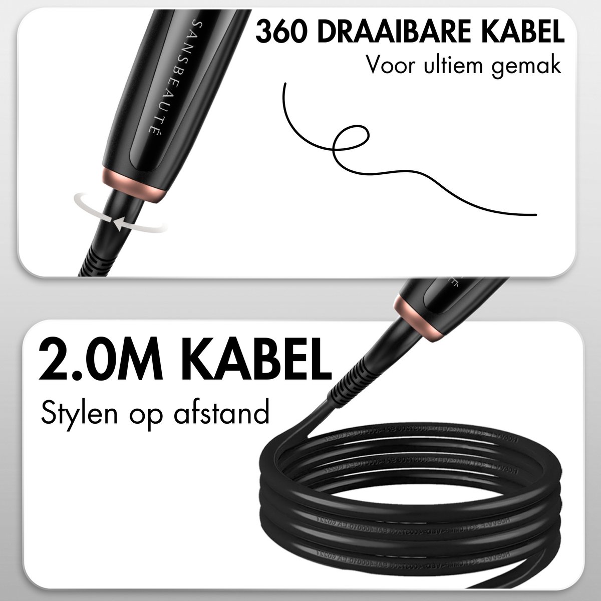 RD Commerce Automatische Krultang Keramisch met Roterende Borstel - afbeelding 2