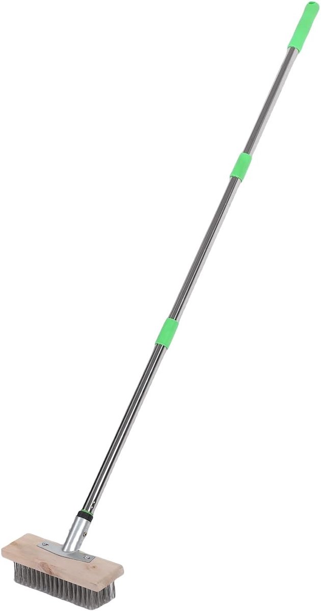 Vloerschrobber - Dekborstel - Terras Reinigen - Verstelbare Lengte - 120 Cm