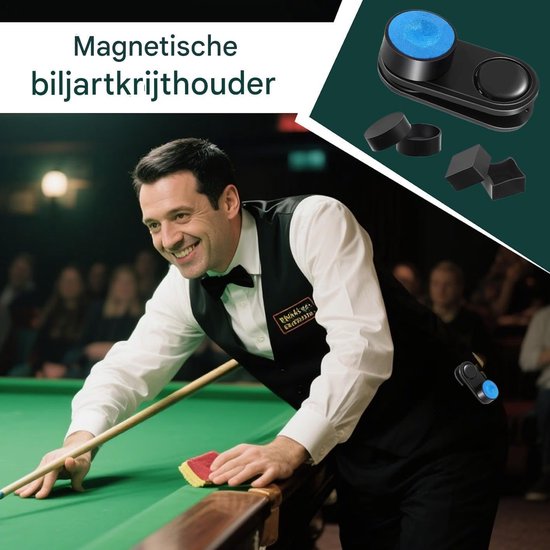 Krijthouder - Krijtclip - Biljart Spelen - Stil en Lekvrij — afbeelding 5