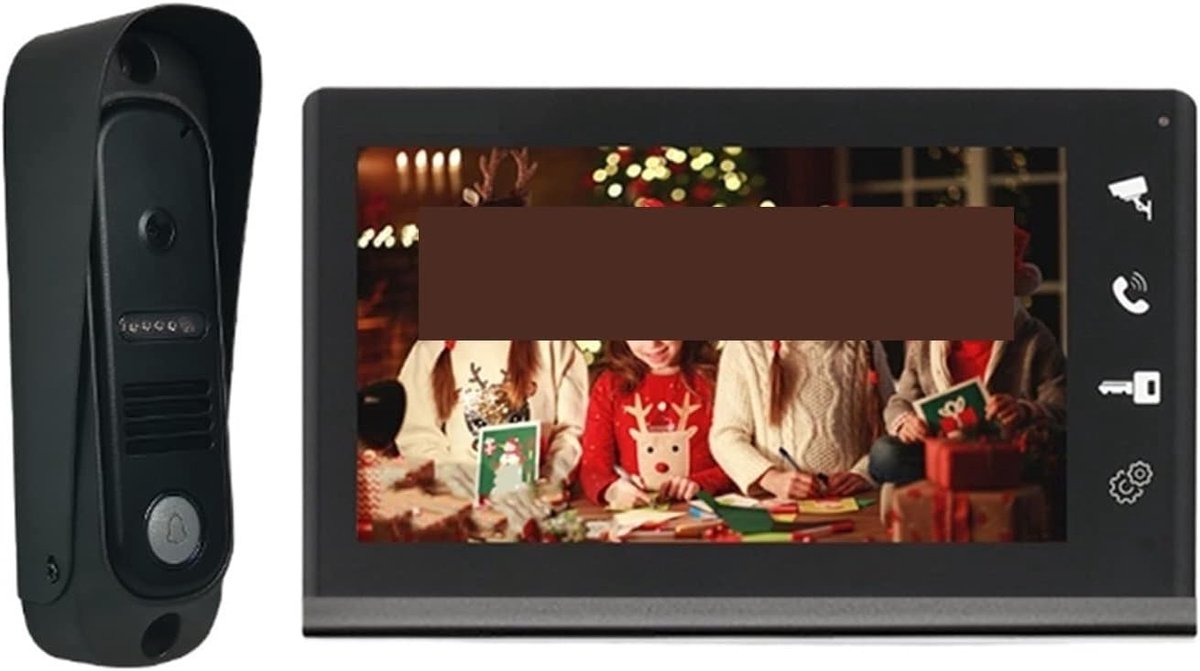 Videodeurbel Systeem - Intercom Camera - Huisbeveiliging Thuis - RFID Ontgrendeling - 7 Inch Scherm