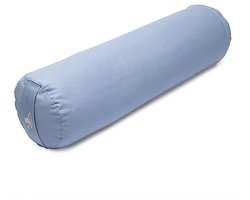 Yoga bolster blauw biokatoen (OCS) – 60 cm x 16 cm