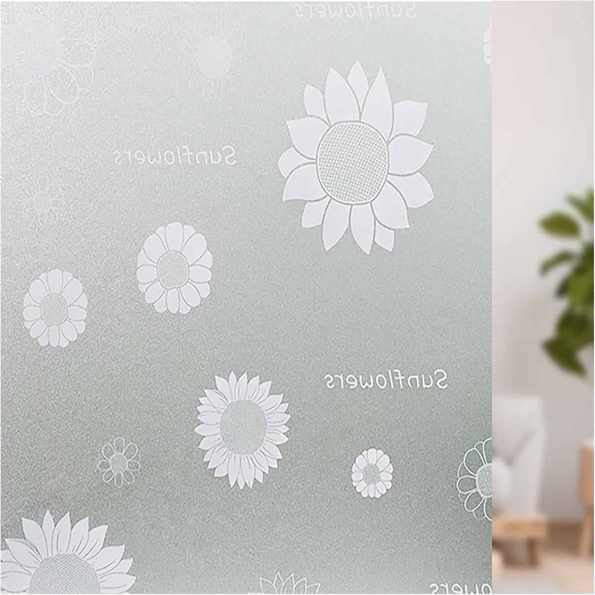 Raamfolie Statisch - Decoratief Glasfolie - Privacy Zonder Lijm - UV Bescherming Energiebe
