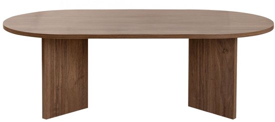 Sable Table basse | 100 % MÉLAMINE | Noyer - Asir Group - Tables basses ovales - Brun - Panneaux de particules - Tables basses ovales