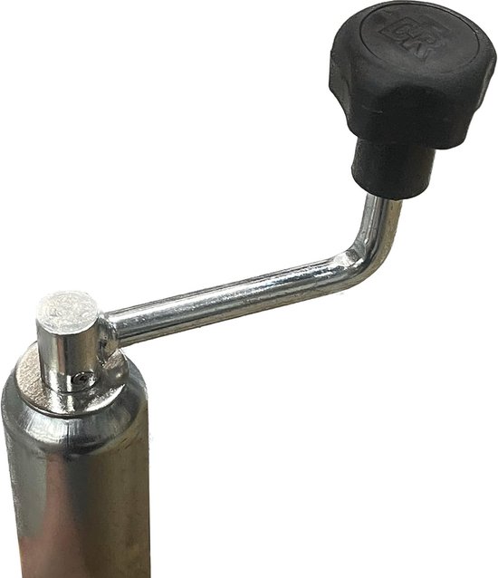 Neuswiel Rond - Ondersteuningswiel Caravan - Zwaar Transport - Extra Sterk 175kg - 48mm Diameter - Zilver — afbeelding 3