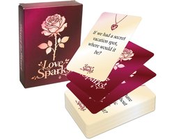 Romantisch Kaartspel - Gesprekskaarten Koppels - Verdieping Relatie - 50 Diepgaande Vragen - 8.9x6.4cm Kaart