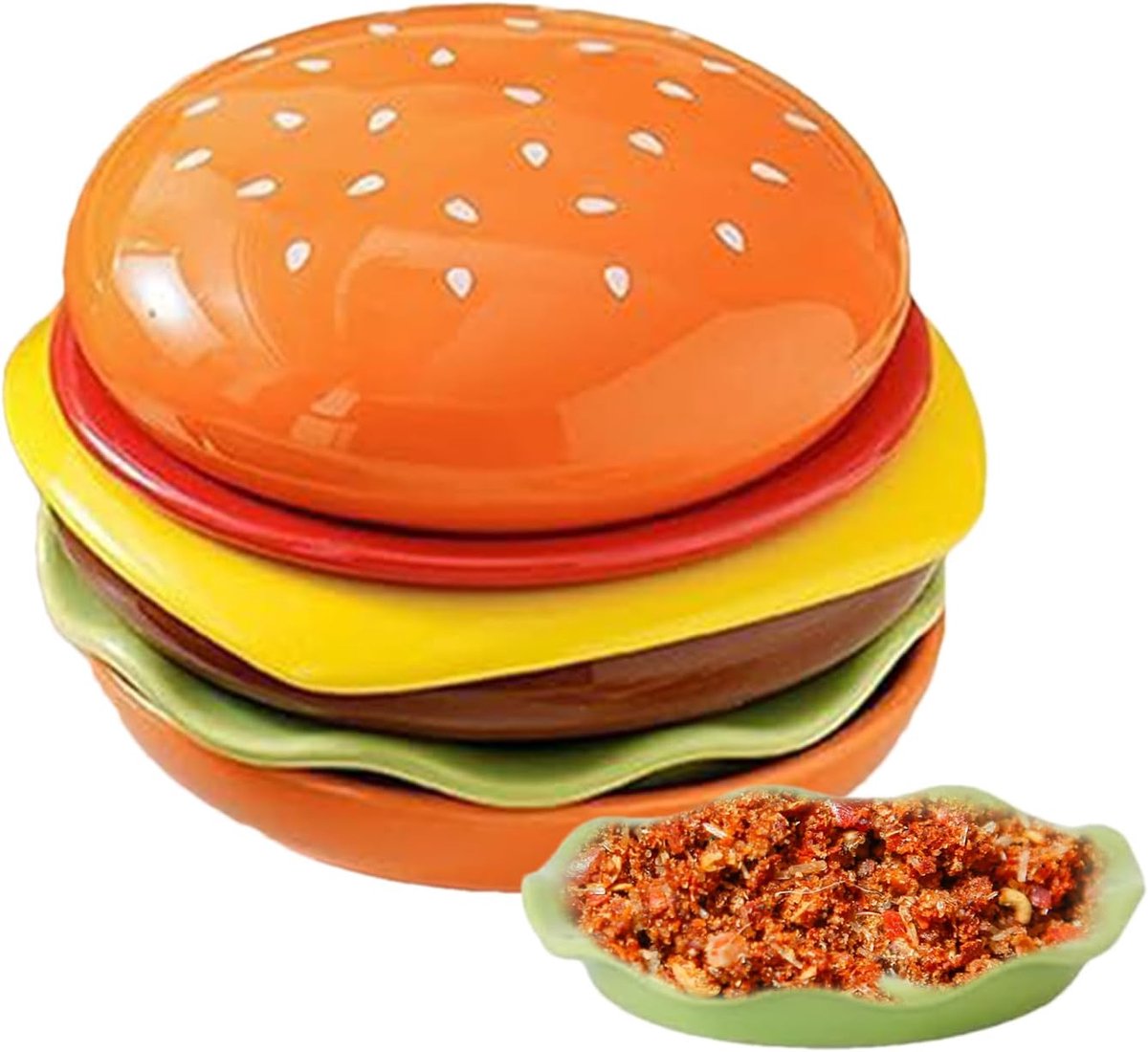Dipschaaltjes Set - Kleine Bordjes - Snacks Serveren - Stapelbaar Ontwerp - 17x17x13 cm
