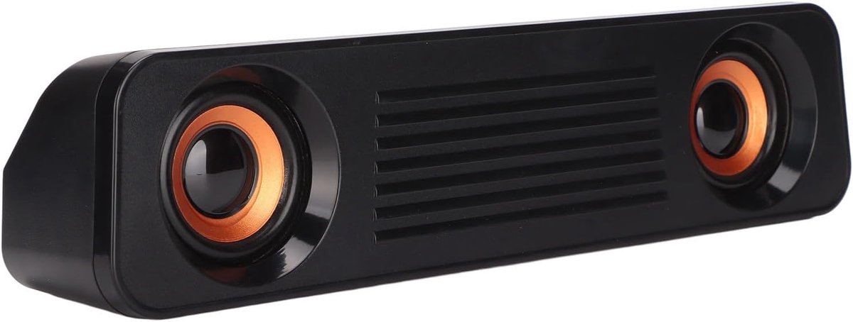 Desktop Luidspreker - Stereo Geluid - Muziek Luisteren - 360 Graden Geluid - 28 x 8 x 7 cm
