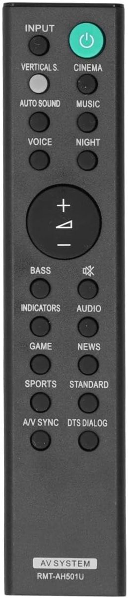 Afstandsbediening - Soundbar Bediening - Home Cinema - Directe Koppeling - 10 Meter Bereik - Zwart