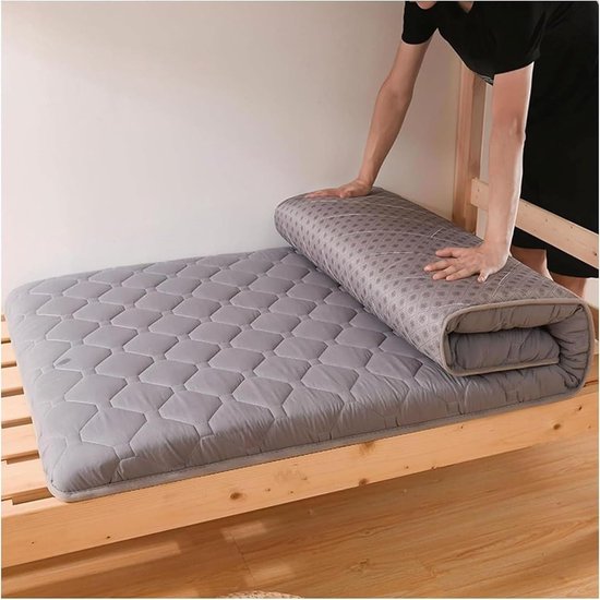 Opvouwbaar Matras - Vloermatras Futon - Compact Slapen - Ademend Katoen - 100x200cm - B — afbeelding 2