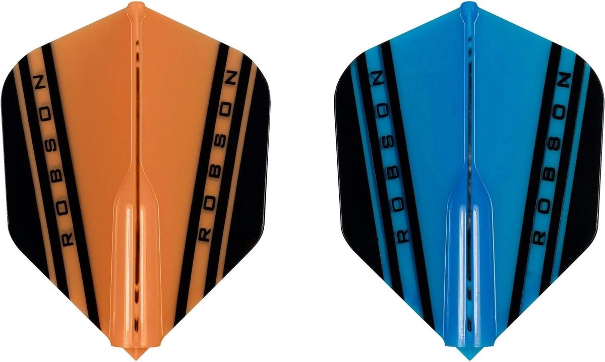 Dart Flights - Standaard V-Vorm - Precisie Darten - Versterkte Flanken - No6 Shape - Blauw