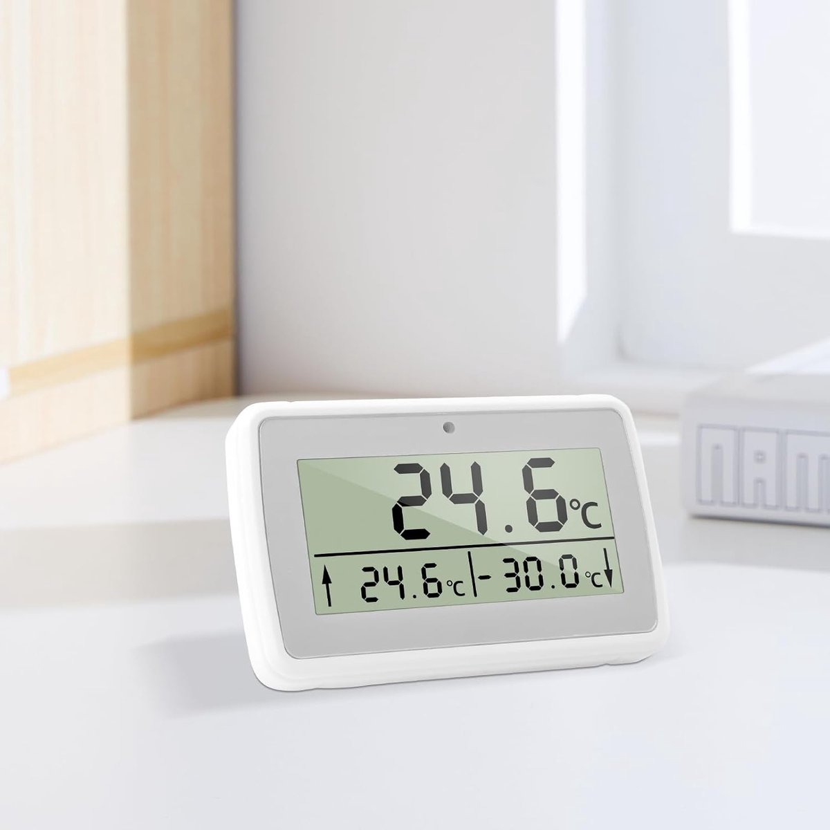 Koelkastthermometer - Digitale Vriezer Monitor - Temperatuur Bewaken - Alarm Hoge Lage Temperatuur - 7 x 1.2 x 4.4 cm