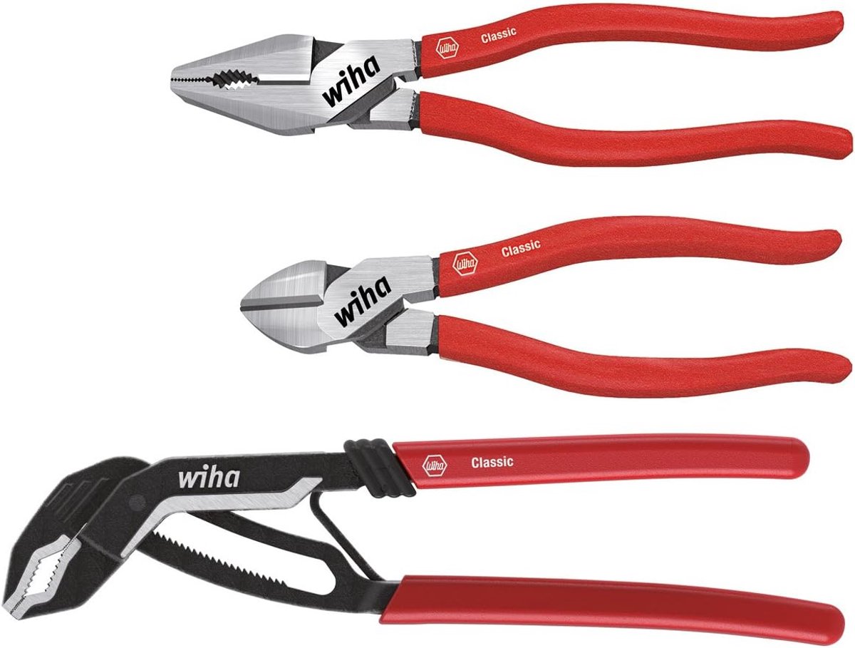 Tangenset 3-delig - Handgereedschap set - Borgringen plaatsen - Roestvrij staal - 1 kg - Zwart
