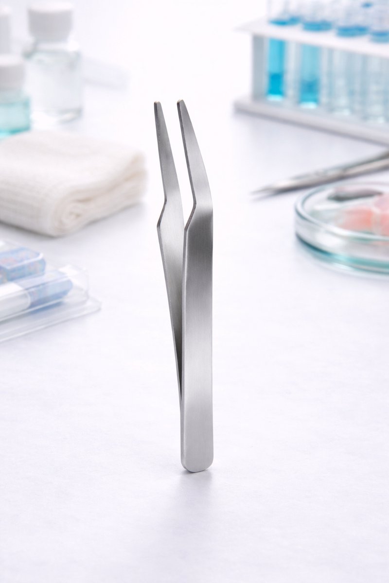 Belux Surigcal Instruments / Micro Pincet 10 cm – Stompe Punt – Lichtgewicht – Chirurgisch Precisie Pincet – RVS – Autoclaveerbaar