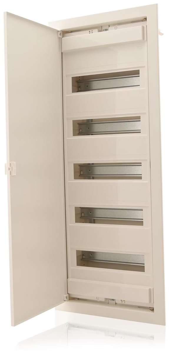 Inbouw Verdeelkast - Groepenkast Elektra - Elektrische Installaties - 5 Rij 60 Modules - 34x9x84cm - Wit