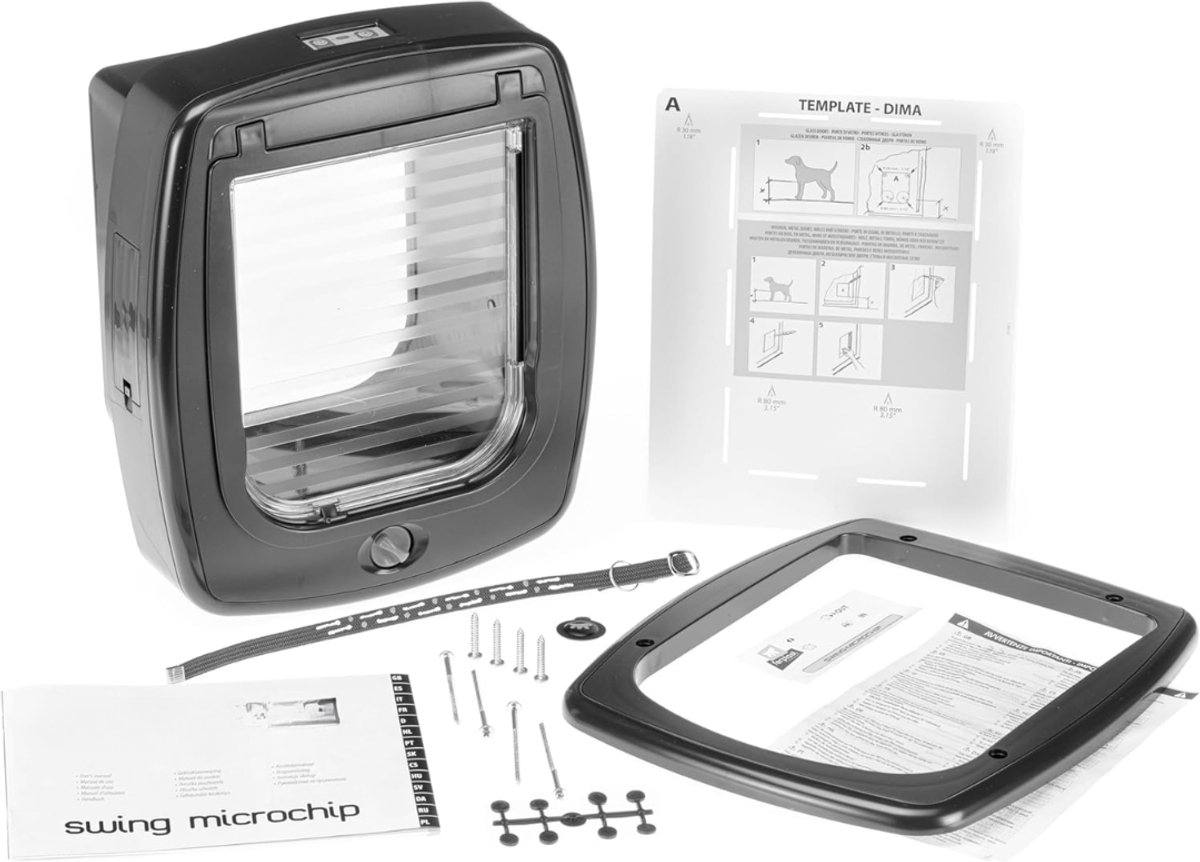 SVN® Kattenluik Met Chipherkenning - Kattenluik chip - Kattenluik met Microchip – Wit - 32cm x 27cm x 32cm thumbnail 6