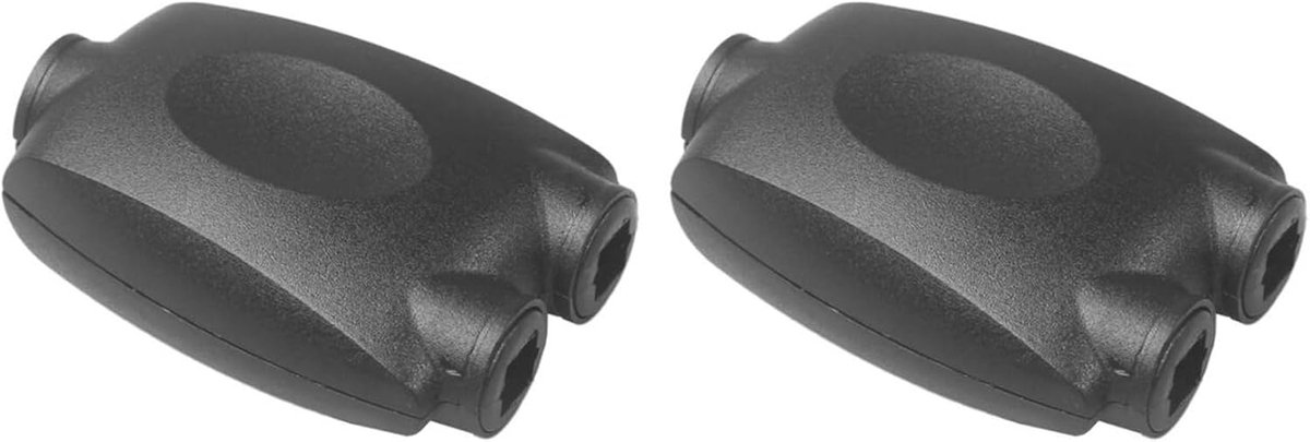 Optische Audio Splitter - Toslink Adapter - Audio Verbinding - Twee Poorten - 57x40x20mm - Zwart