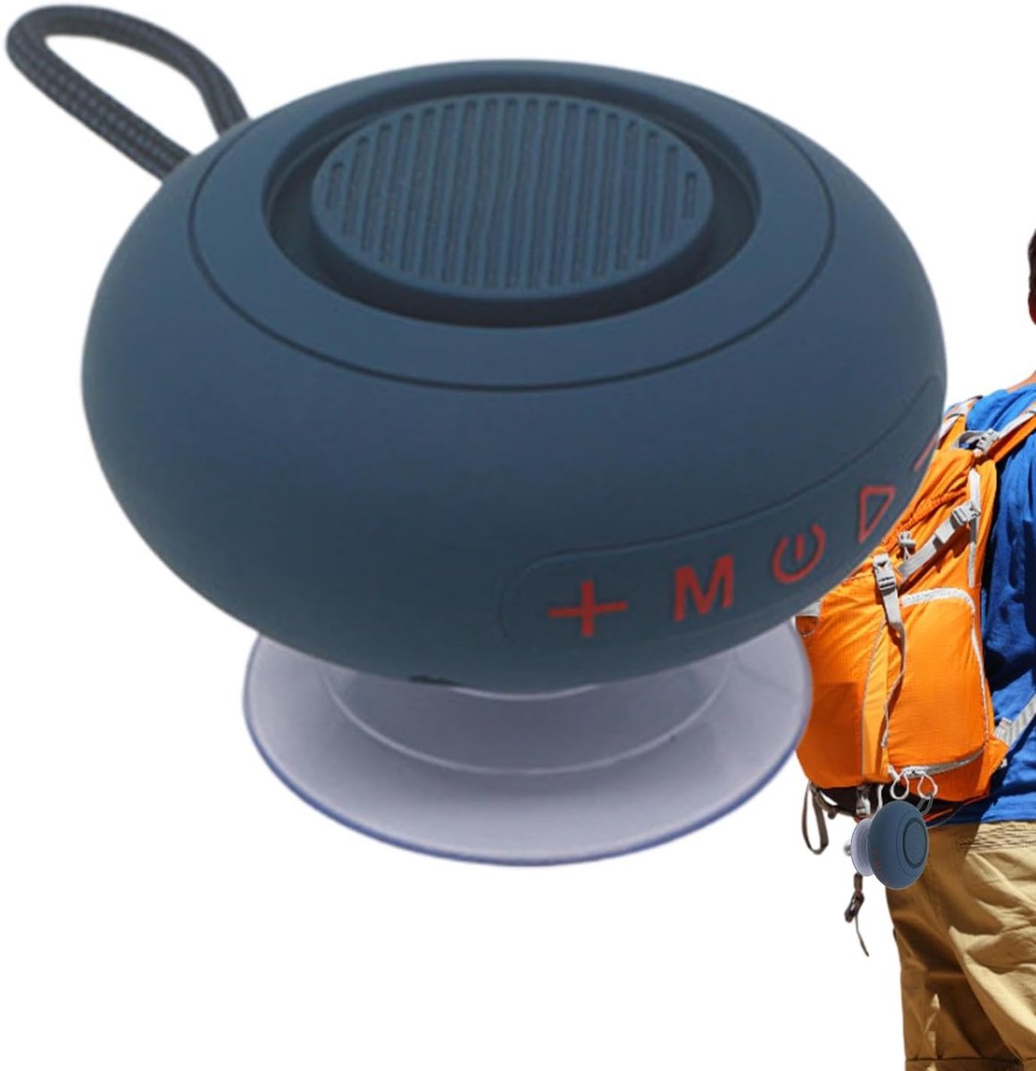 Draadloze Douche Speaker - Waterdichte Audio - Muziek Luisteren - Met Zuignap - 9x9x4.8cm - Zwart