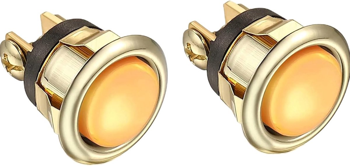 Deurbelknop Vervanging - Gouden Deurknop - Eenvoudige Installatie - Met Verlichting - Standaard Gat - Goud